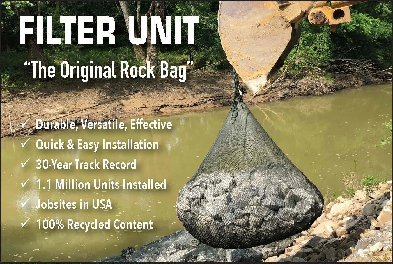 Filter Unit Rock Bags | Environmental Construction Solutions